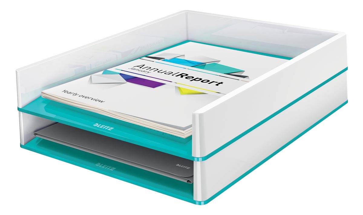 Leitz WOW brievenbakje ijsblauw