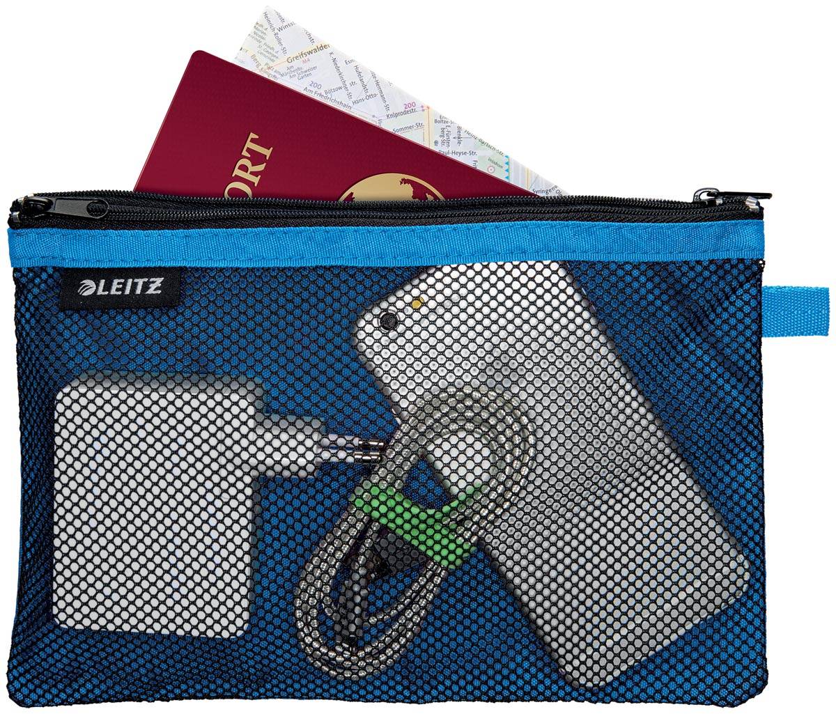Leitz WOW Etui, L, 2 vakken, blauw