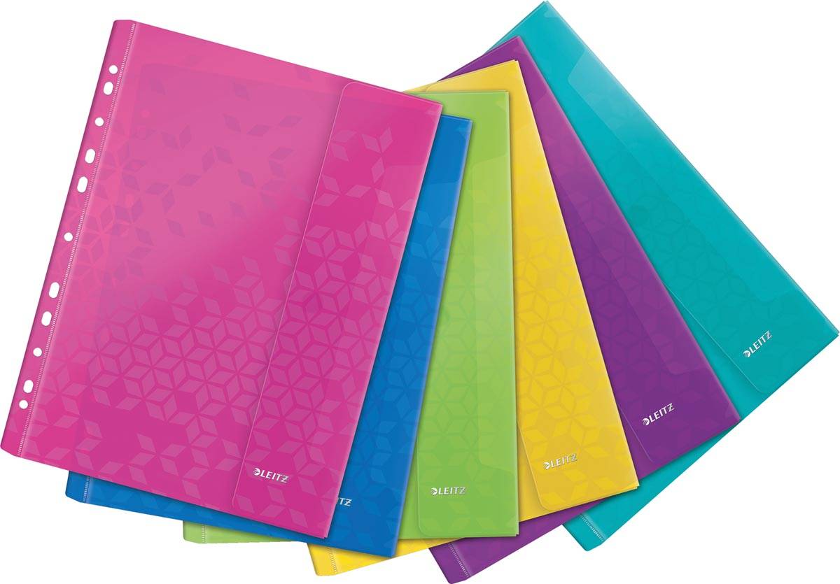 Leitz WOW geperforeerde showtas A4, uit PP, geassorteerde kleuren