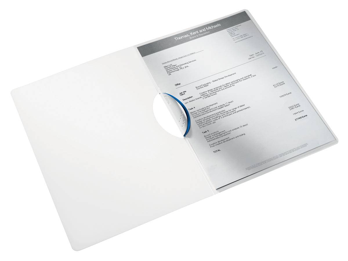 Leitz WOW klemmap Colorclip, ft A4, blauw