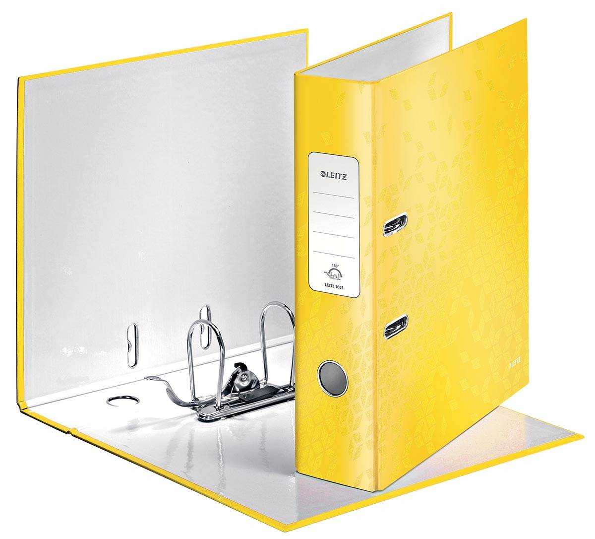 Leitz WOW ordner geel, rug van 8,0 cm