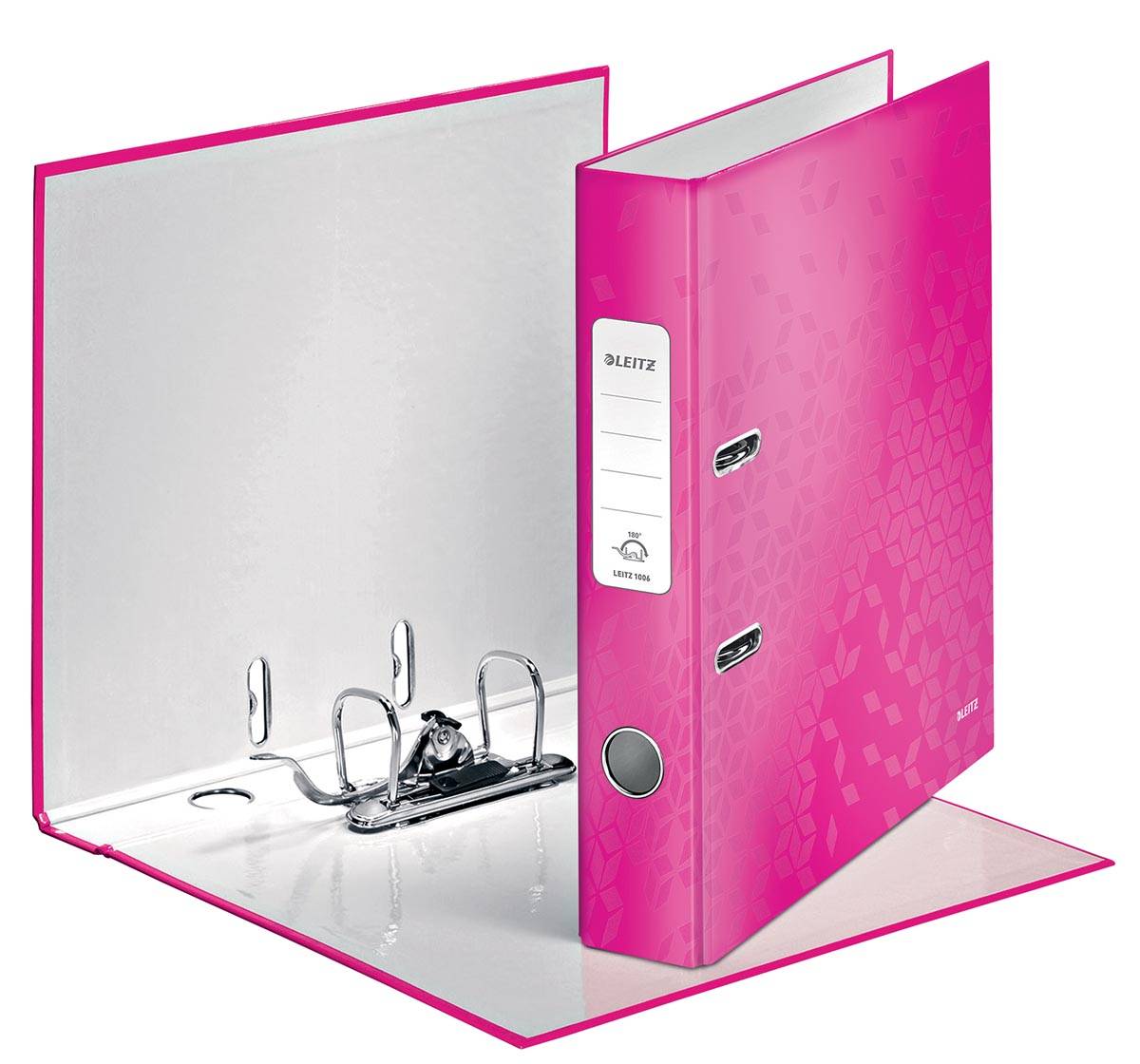 Leitz WOW ordner roze, rug van 5,2 cm
