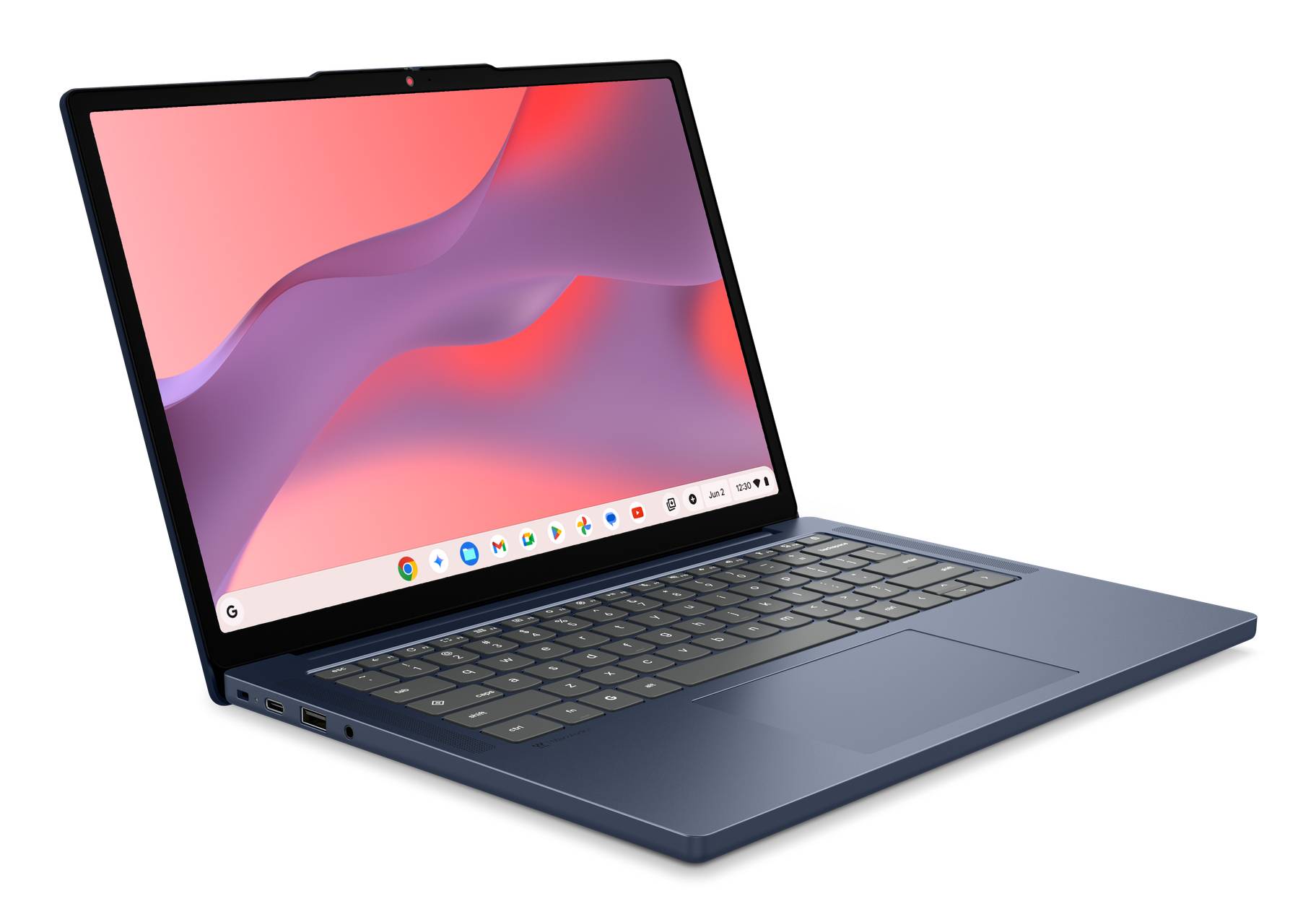 Lenovo Chrome 15M8910 MediaTek Kompanio 540 Chromebook 38,9 cm (15.3") WUXGA 8 GB LPDDR5x-SDRAM 128 GB UFS Wi-Fi 6E (802.11ax) ChromeOS Belgisch Blauw