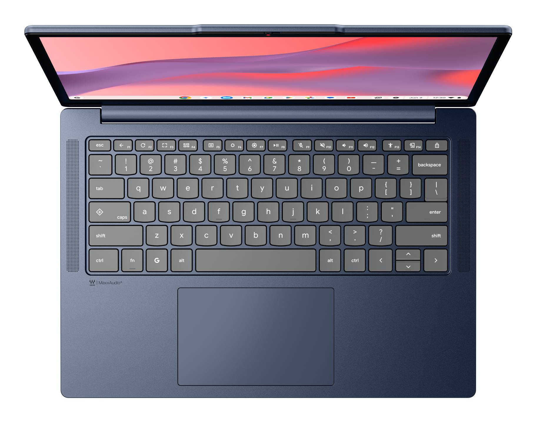 Lenovo Chrome 15M8910 MediaTek Kompanio 540 Chromebook 38,9 cm (15.3") WUXGA 8 GB LPDDR5x-SDRAM 128 GB UFS Wi-Fi 6E (802.11ax) ChromeOS Belgisch Blauw