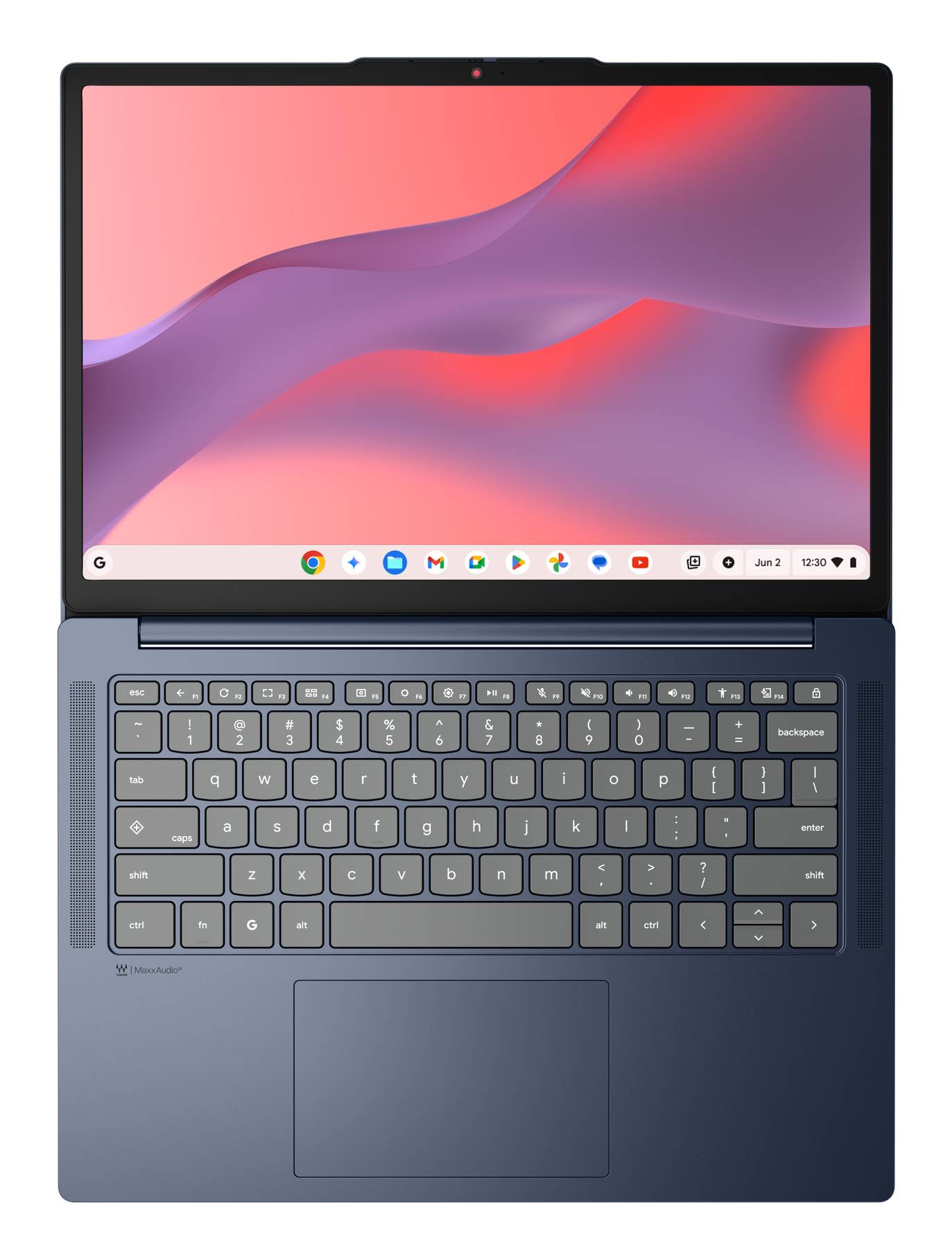 Lenovo Chrome 15M8910 MediaTek Kompanio 540 Chromebook 38,9 cm (15.3") WUXGA 8 GB LPDDR5x-SDRAM 128 GB UFS Wi-Fi 6E (802.11ax) ChromeOS Belgisch Blauw