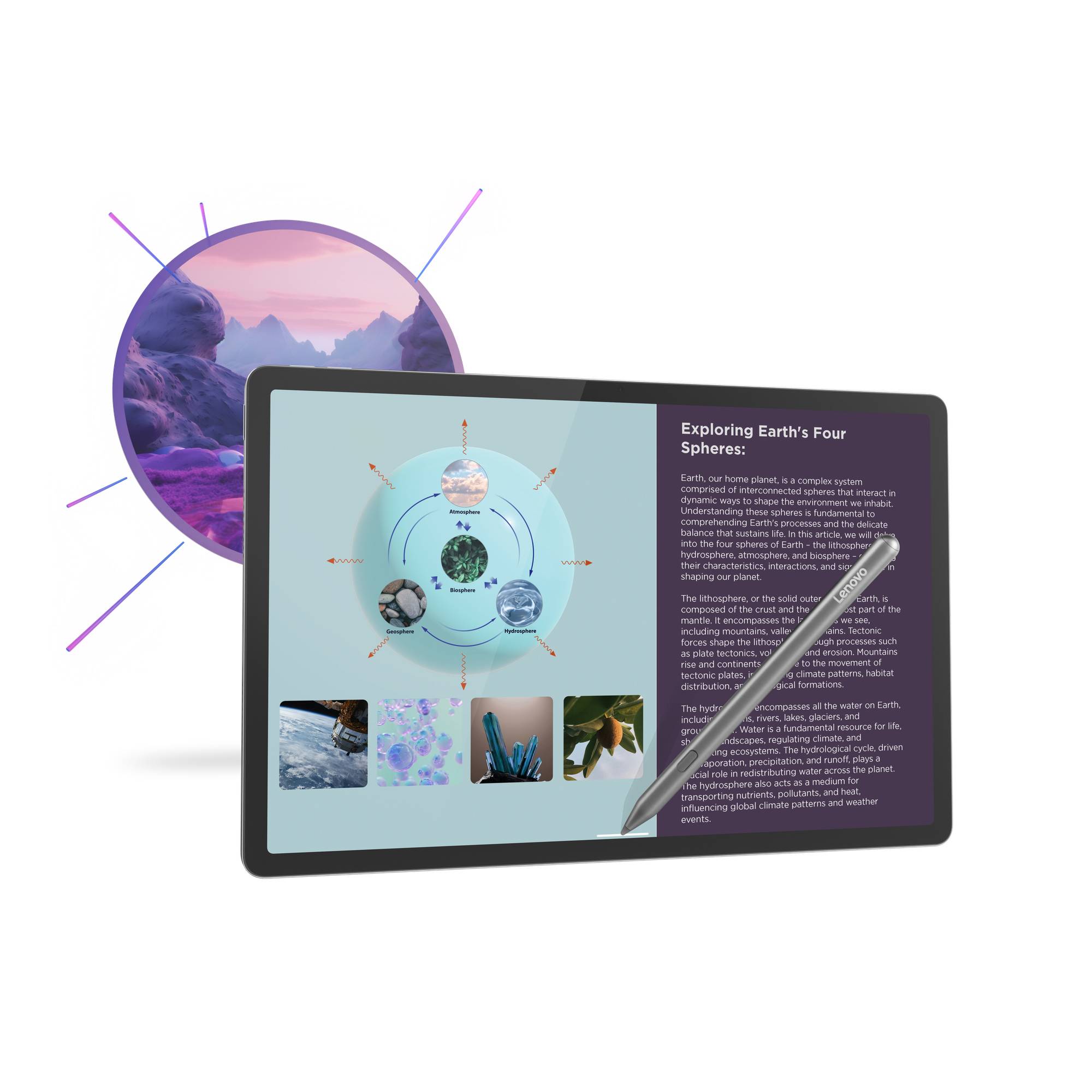 Lenovo Idea Tab Pro 12,7 inch 256GB Wifi Grijs Mat Scherm met Stylus