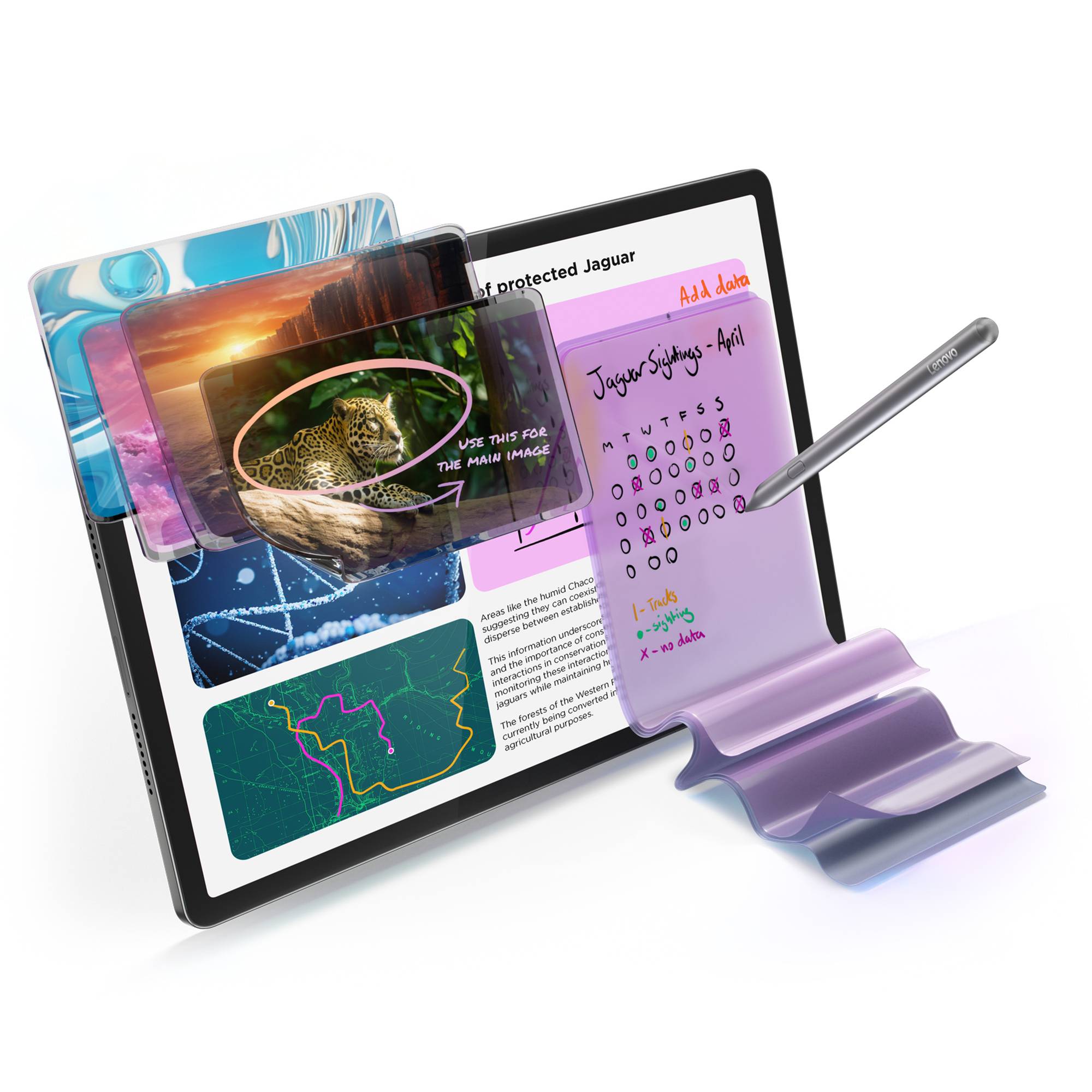 Lenovo Idea Tab Pro 12,7 inch 256GB Wifi Grijs Mat Scherm met Stylus