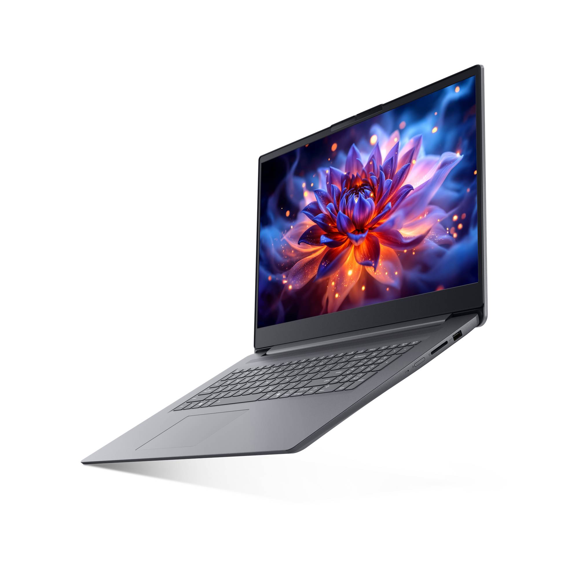 Lenovo IdeaPad Slim 3 17IWC11 Intel Core 5 320 Laptop 43,9 cm (17.3") Full HD 16 GB DDR5-SDRAM 512 GB SSD Wi-Fi 6 (802.11ax) Windows 11 Home Grijs Belgisch
