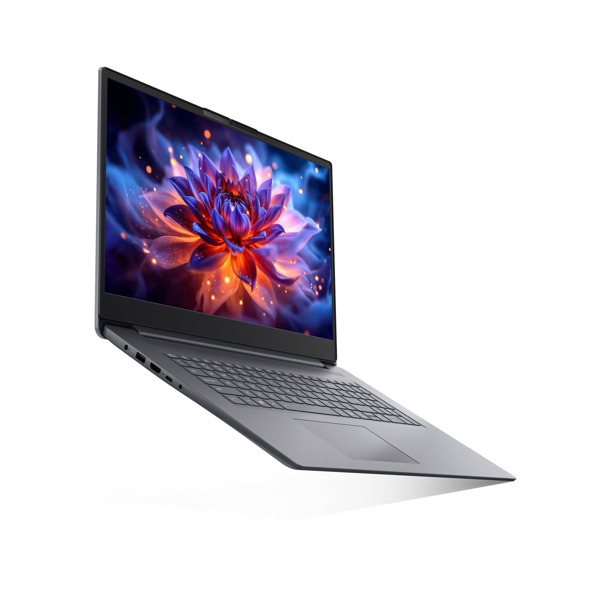 Lenovo IdeaPad Slim 3 17IWC11 Intel Core 5 320 Laptop 43,9 cm (17.3") Full HD 16 GB DDR5-SDRAM 512 GB SSD Wi-Fi 6 (802.11ax) Windows 11 Home Grijs Belgisch