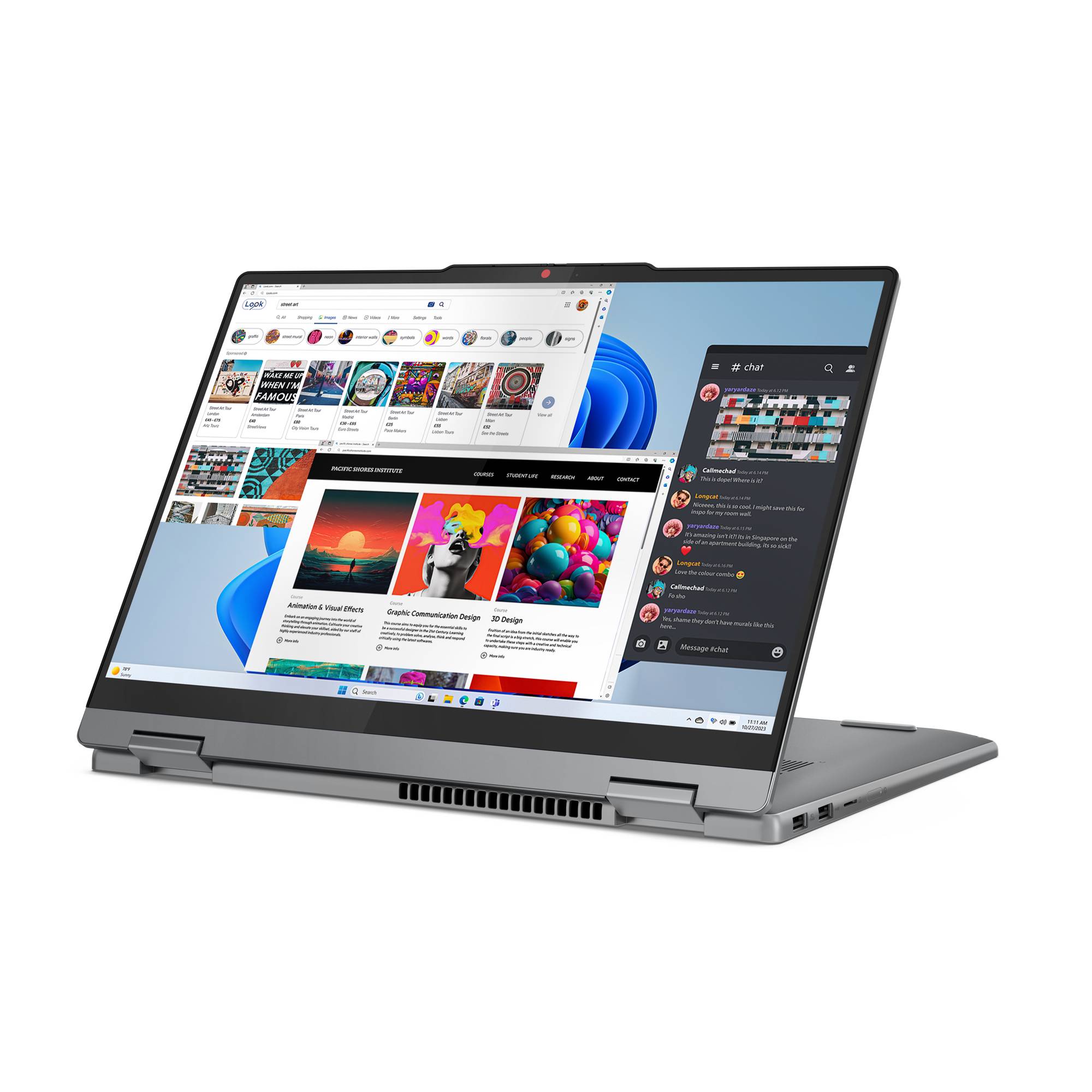 Lenovo IdeaPad 5 2-in-1 Intel® Core™ i5 i5-13420H Hybride (2-in-1) 35,6 cm (14") Touchscreen WUXGA 16 GB LPDDR5x-SDRAM 512 GB SSD Wi-Fi 6 (802.11ax) Windows 11 Home Grijs