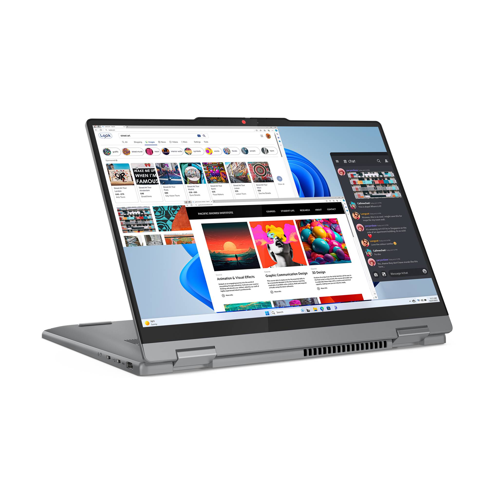 Lenovo IdeaPad 5 2-in-1 Intel® Core™ i5 i5-13420H Hybride (2-in-1) 35,6 cm (14") Touchscreen WUXGA 16 GB LPDDR5x-SDRAM 512 GB SSD Wi-Fi 6 (802.11ax) Windows 11 Home Grijs