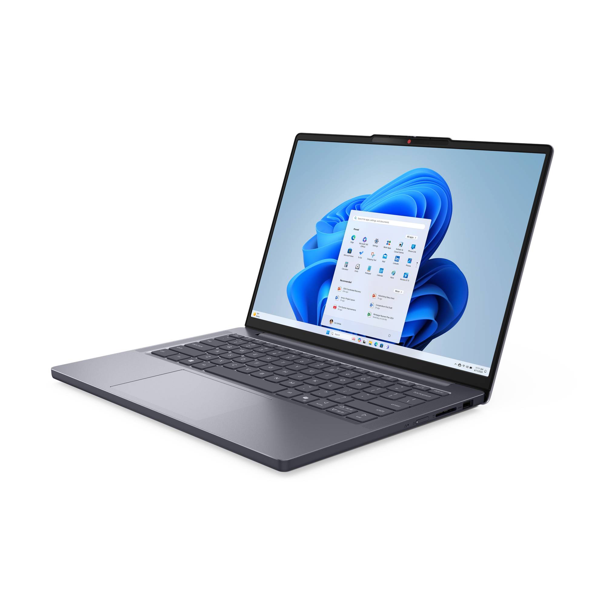 Lenovo IdeaPad Slim 3 14AHP10 AMD Ryzen™ 7 8840HS Laptop 35,6 cm (14") WUXGA 16 GB DDR5-SDRAM 1 TB SSD Wi-Fi 6 (802.11ax) Windows 11 Home Grijs Engels