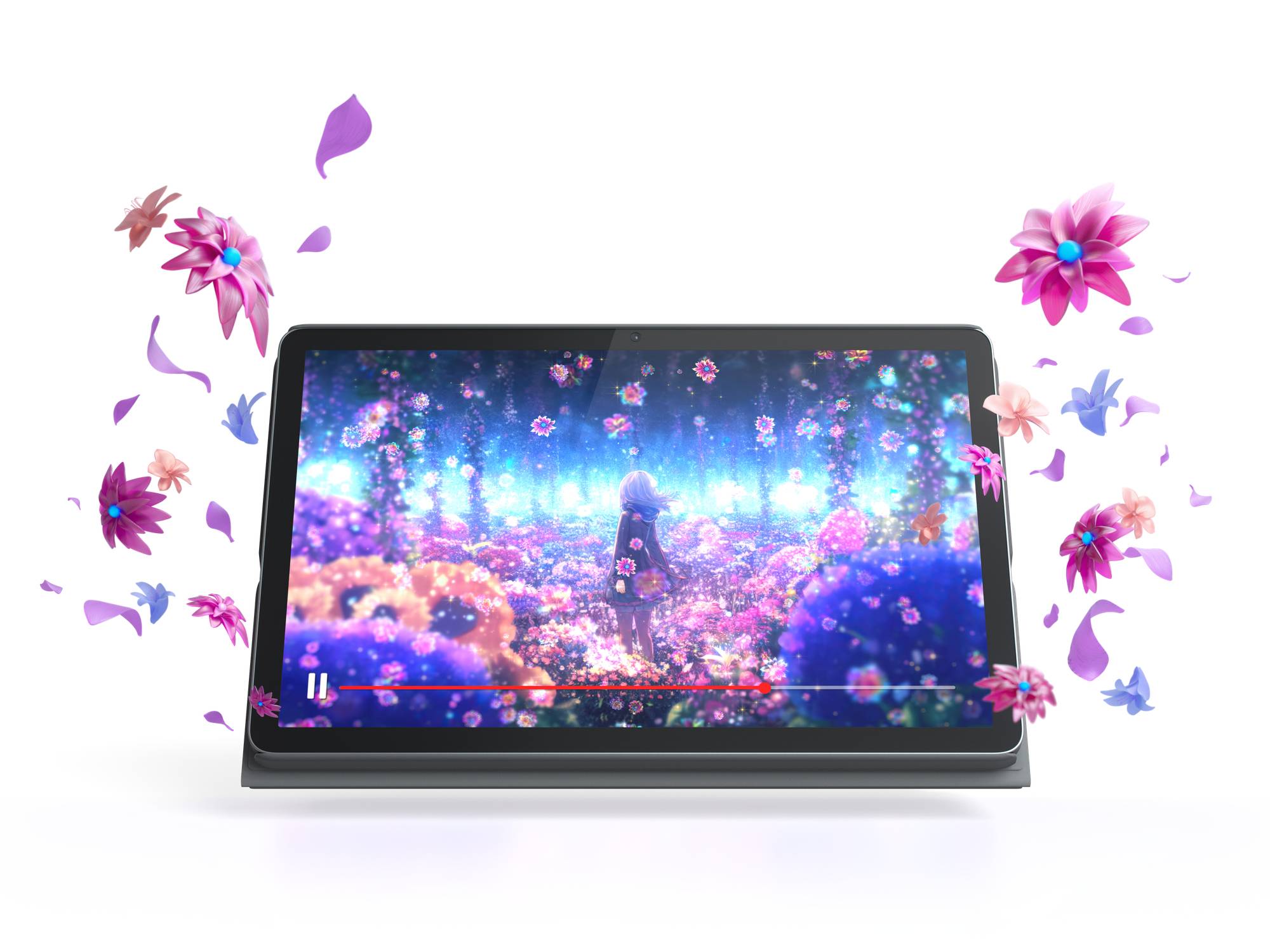 Lenovo Tab 64GB Wifi Grijs met Book Case