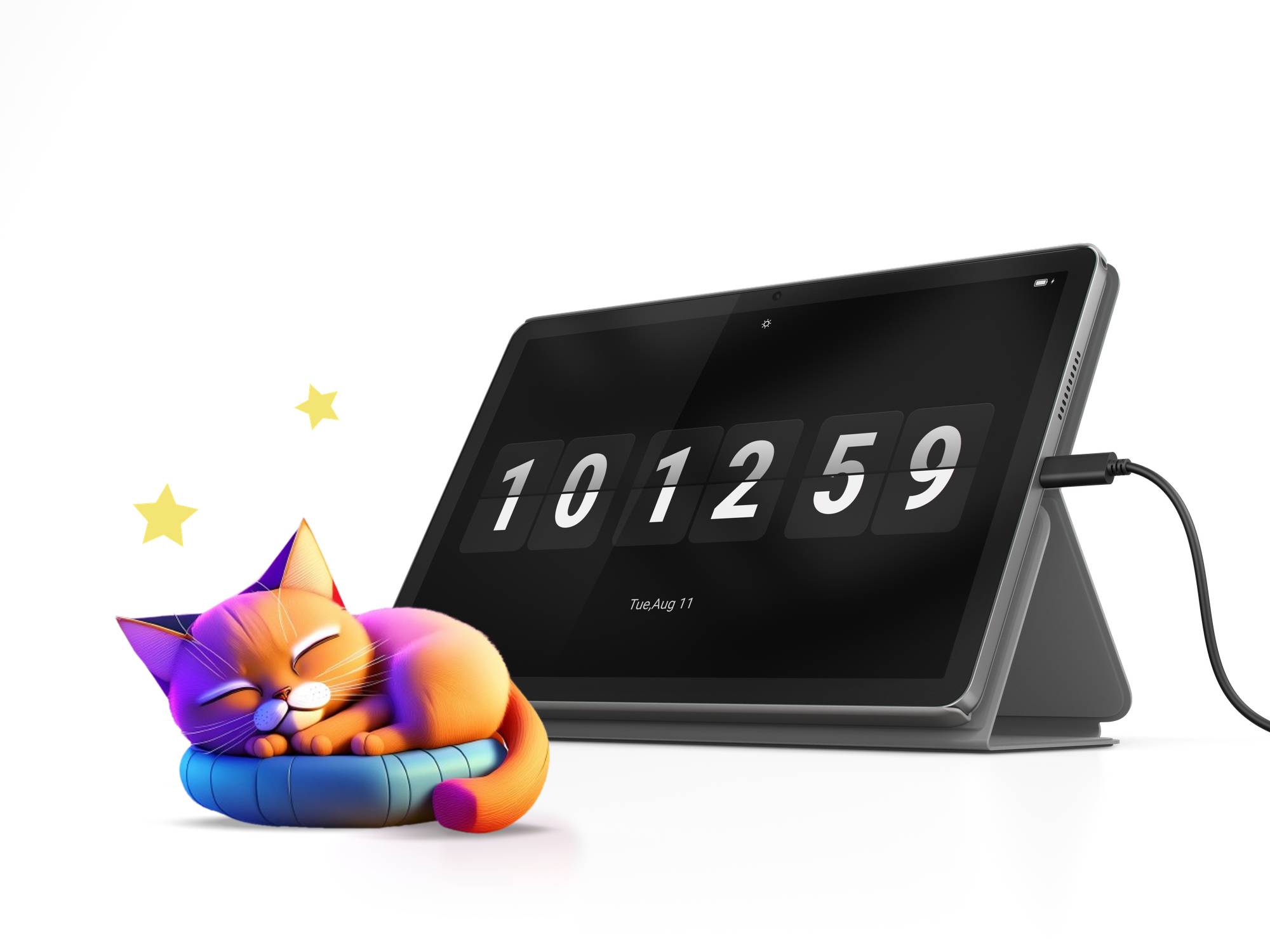 Lenovo Tab 64GB Wifi Grijs met Book Case