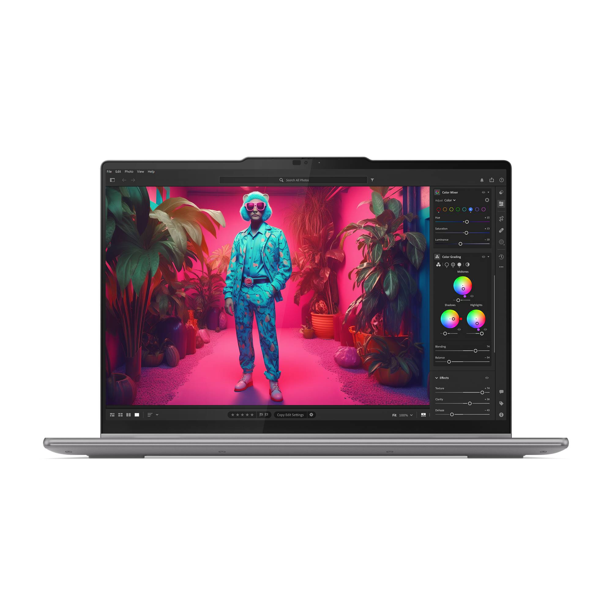 Lenovo Yoga 7 2-in-1 AMD Ryzen™ 7 8840HS Hybride (2-in-1) 35,6 cm (14") Touchscreen WUXGA 16 GB LPDDR5x-SDRAM 1 TB SSD Wi-Fi 6E (802.11ax) Windows 11 Home Grijs