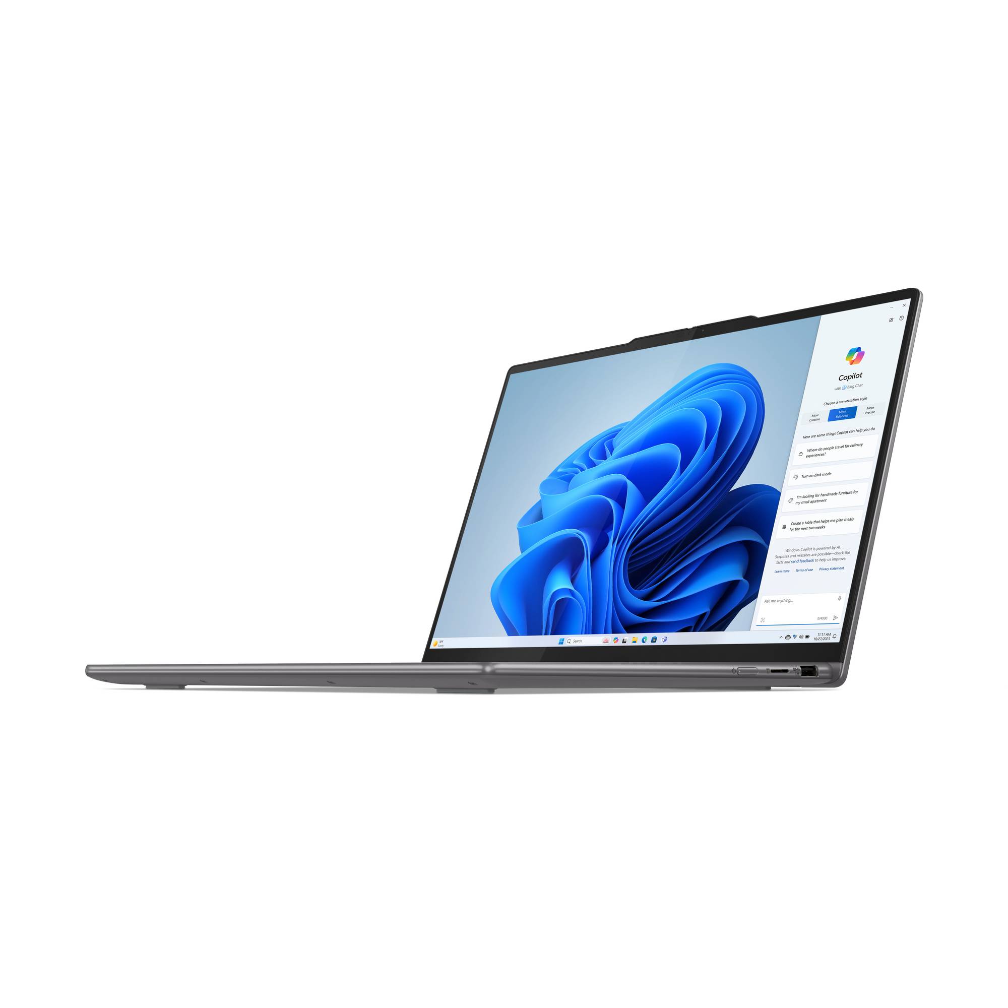 Lenovo Yoga 7 2-in-1 AMD Ryzen™ 7 8840HS Hybride (2-in-1) 35,6 cm (14") Touchscreen WUXGA 16 GB LPDDR5x-SDRAM 1 TB SSD Wi-Fi 6E (802.11ax) Windows 11 Home Grijs
