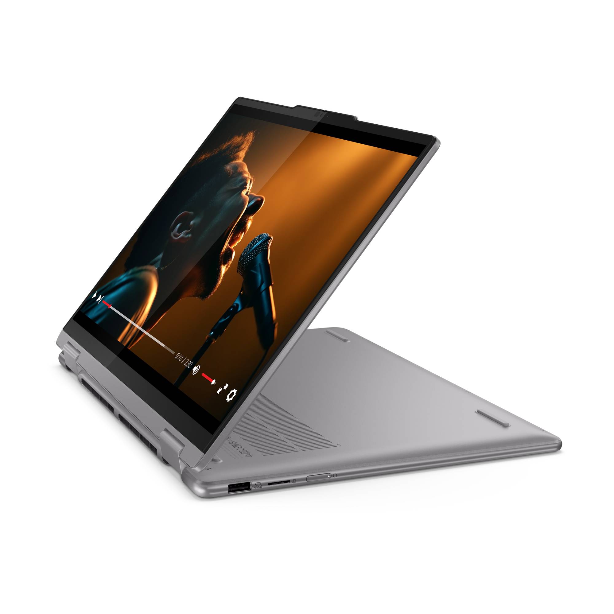 Lenovo Yoga 7 2-in-1 AMD Ryzen™ 7 8840HS Hybride (2-in-1) 35,6 cm (14") Touchscreen WUXGA 16 GB LPDDR5x-SDRAM 1 TB SSD Wi-Fi 6E (802.11ax) Windows 11 Home Grijs