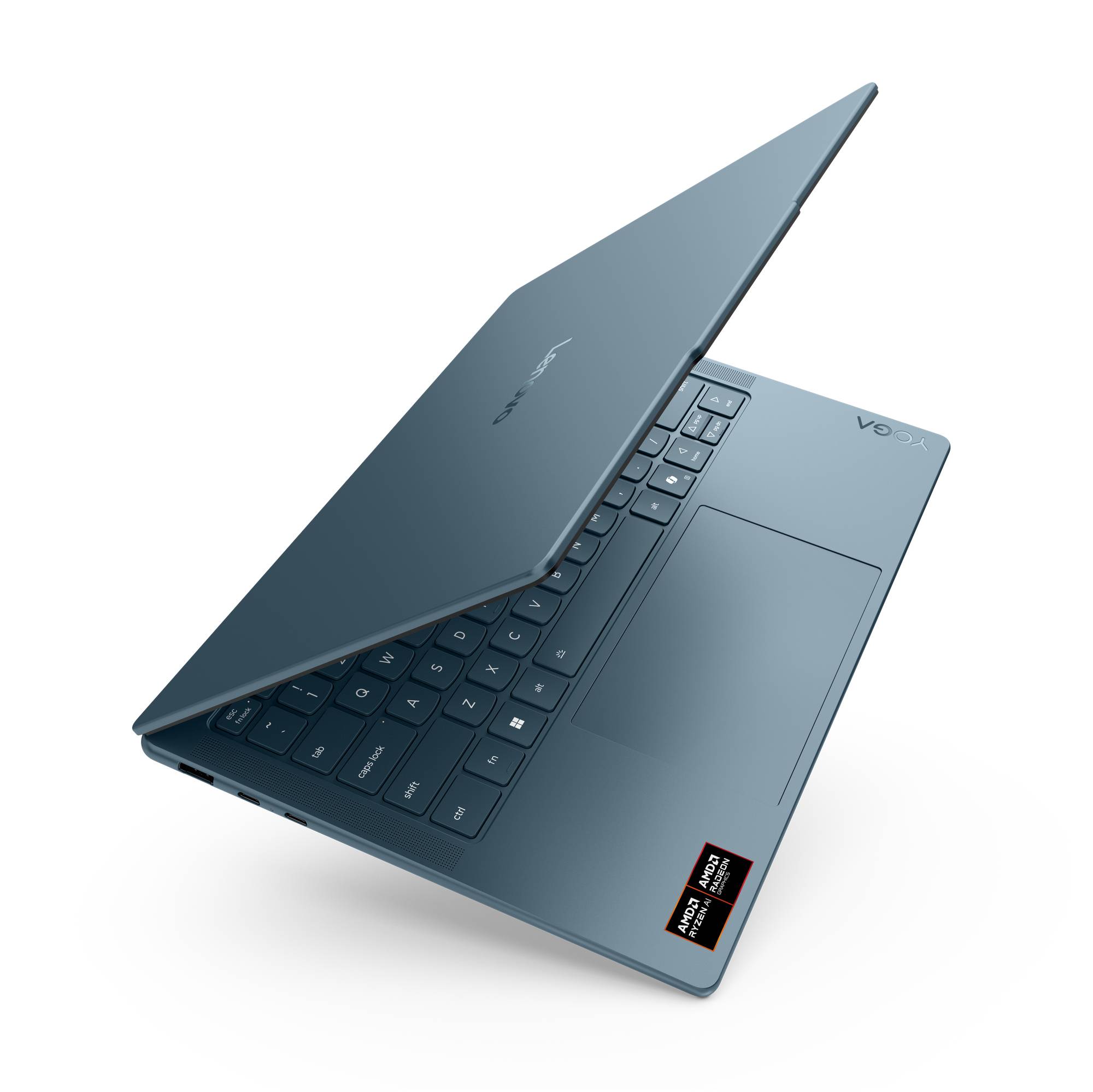 Lenovo Yoga Slim 7 14AKP10 Copilot+ PC AMD Ryzen AI 5 330 Laptop 35,6 cm (14") WUXGA 16 GB LPDDR5x-SDRAM 512 GB SSD Wi-Fi 7 (802.11be) Windows 11 Home Blauwgroen Belgisch