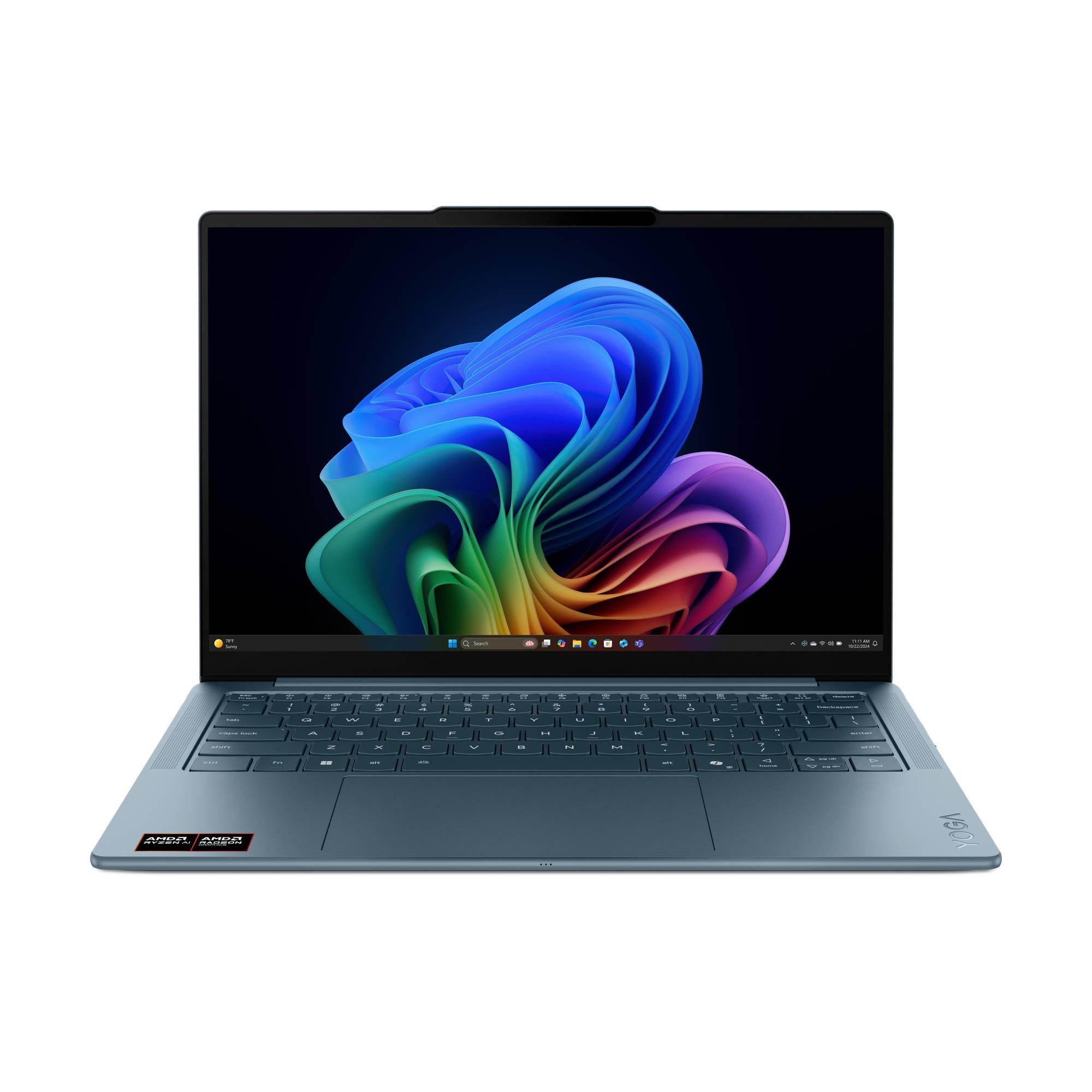 Lenovo Yoga Slim 7 14AKP10 Copilot+ PC AMD Ryzen AI 5 330 Laptop 35,6 cm (14") WUXGA 16 GB LPDDR5x-SDRAM 512 GB SSD Wi-Fi 7 (802.11be) Windows 11 Home Blauwgroen Belgisch