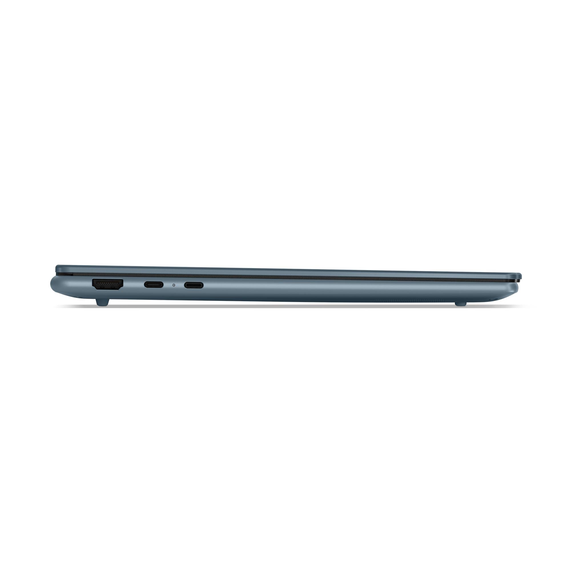 Lenovo Yoga Slim 7 14AKP10 Copilot+ PC AMD Ryzen AI 5 330 Laptop 35,6 cm (14") WUXGA 16 GB LPDDR5x-SDRAM 512 GB SSD Wi-Fi 7 (802.11be) Windows 11 Home Blauwgroen Belgisch