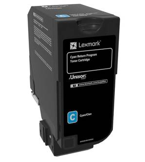 Lexmark 74C20C0 tonercartridge 1 stuk(s) Origineel Cyaan