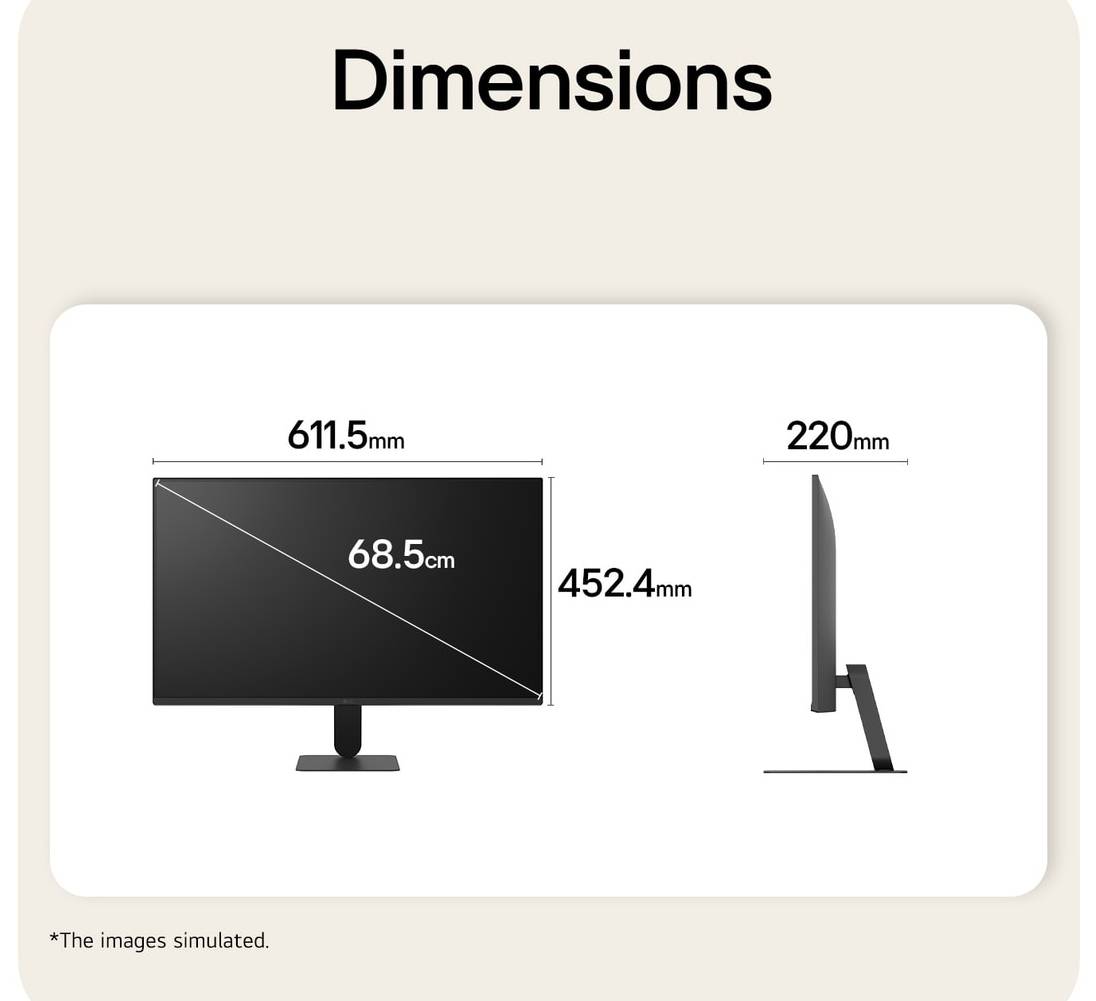 LG 27U411B-B computer monitor 68,6 cm (27") 1920 x 1080 Pixels Full HD LCD Zwart