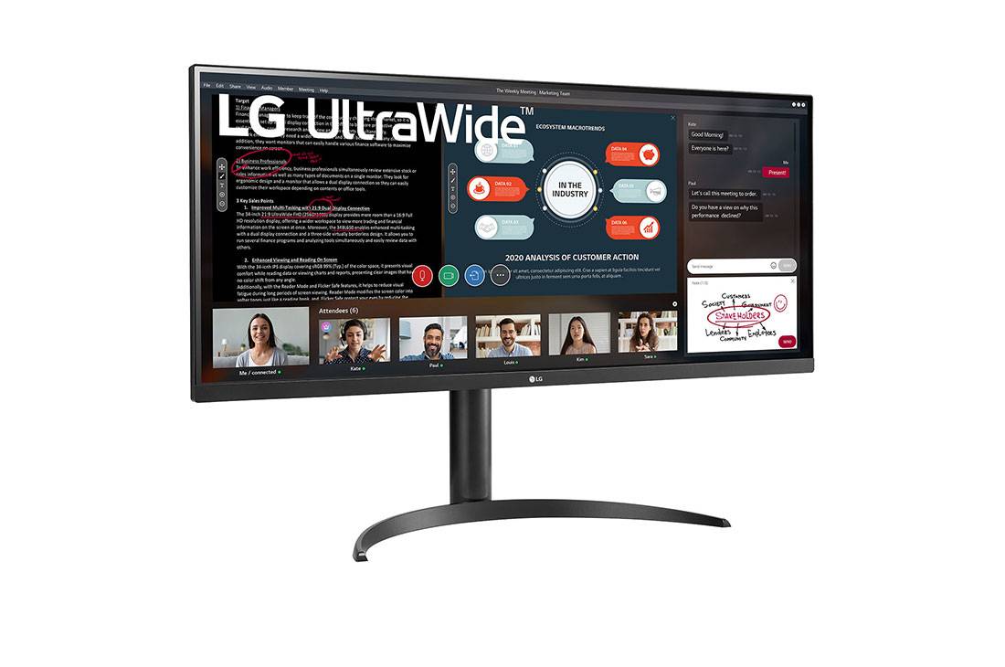 LG 34WP550 computer monitor 86,4 cm (34") 2560 x 1080 Pixels UltraWide Full HD LED Zwart