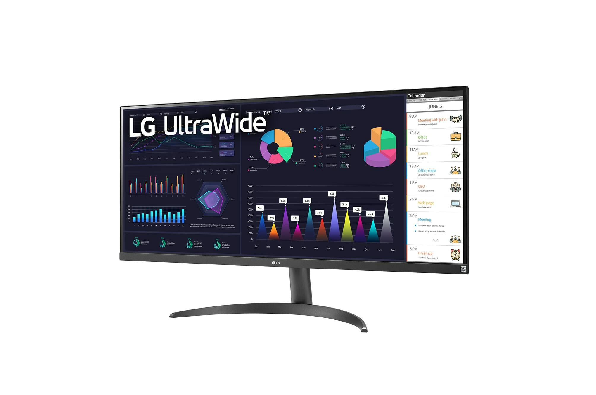 LG 34WQ500-B computer monitor 86,4 cm (34") 2560 x 1080 Pixels UltraWide Full HD LED Zwart