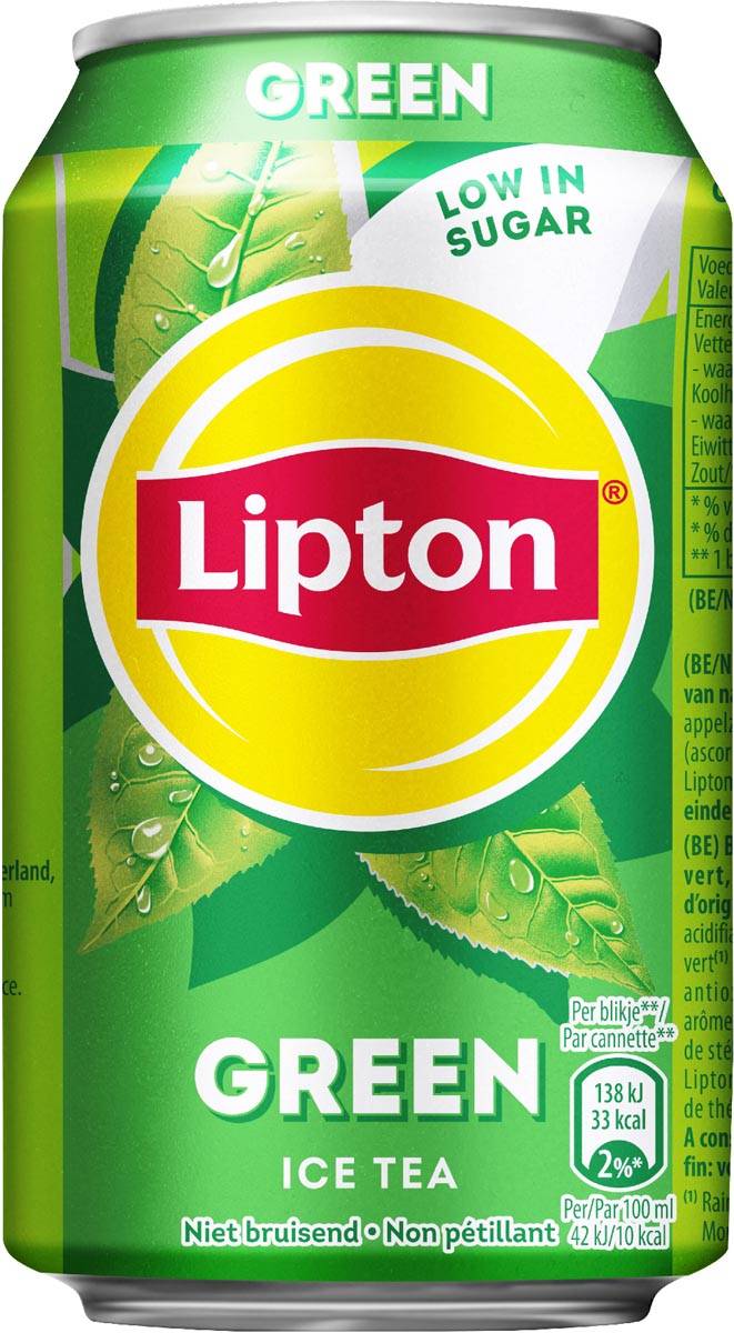 Lipton Ice Tea Green, blik van 33 cl, pak van 24 stuks