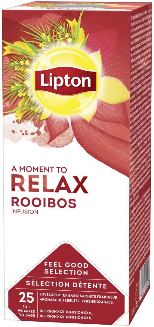 Lipton thee Feel Good Selection, Rooibos, doos van 25 zakjes