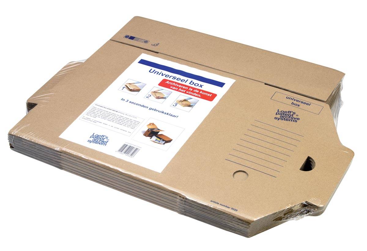 Loeff's archiefdoos Universeel Box, pak van 25 stuks