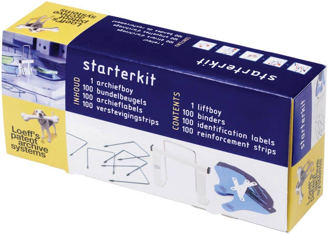Loeff's starterkit met Liftboy, bundels, beugels en labels