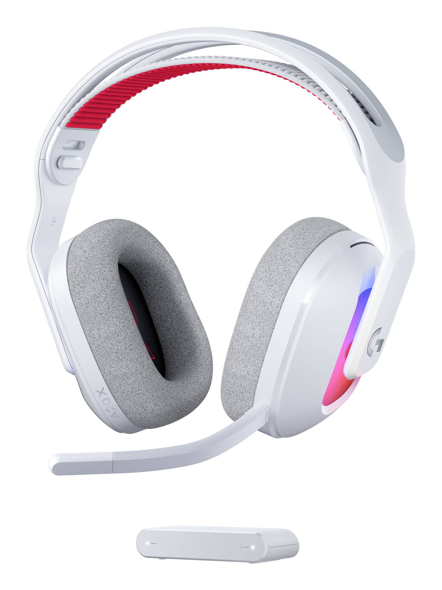Logitech G Astro A20 X Headset Bedraad en draadloos Hoofdband Gamen USB Type-C Bluetooth Wit