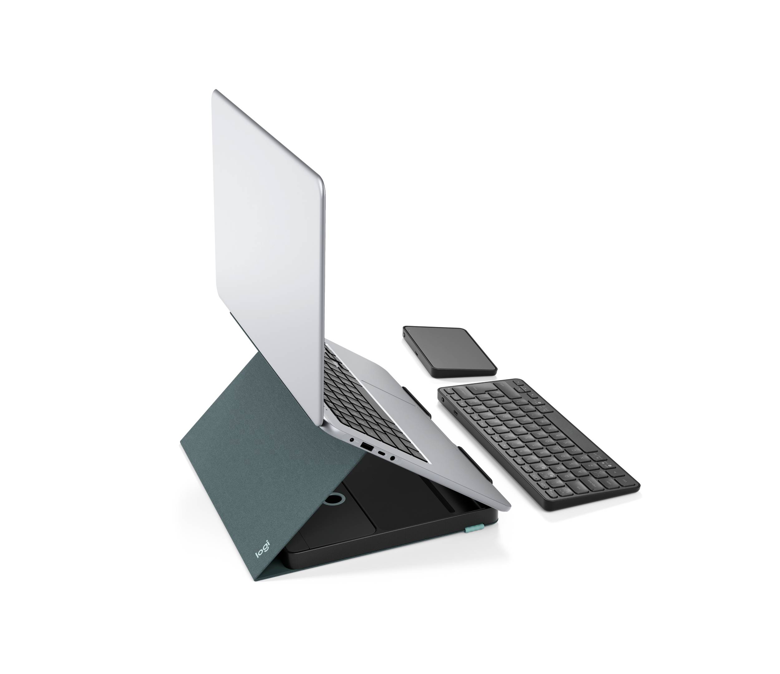 Logitech Casa QWERTY Brits Engels Bluetooth Grijs