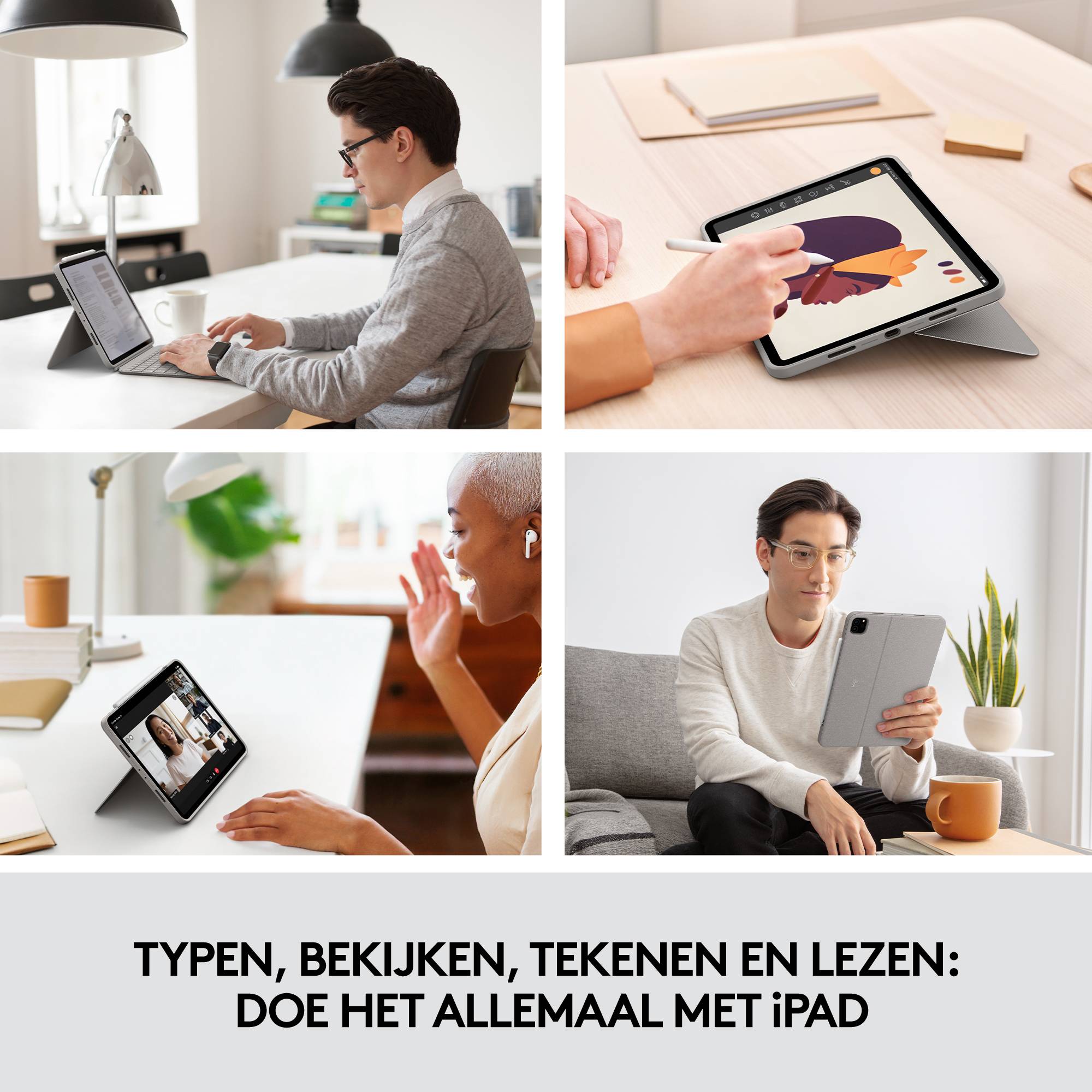 Logitech Combo Touch for iPad Pro 11-inch (1st, 2nd, and 3rd generation) AZERTY