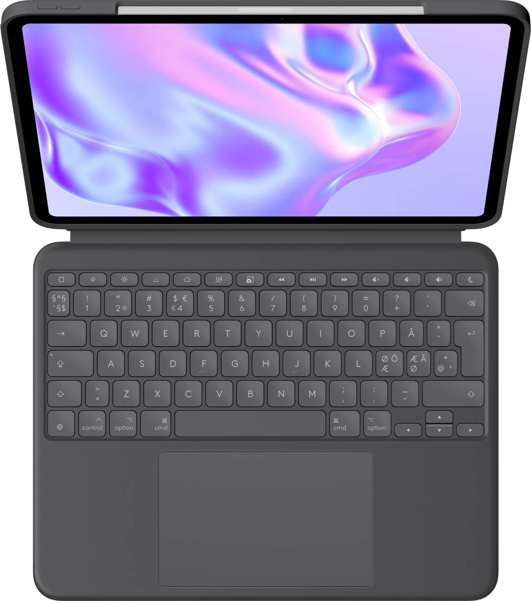 Logitech Combo Touch QWERTY Deens, Fins, Scandinavisch, Zweeds Smart Connector Grafiet
