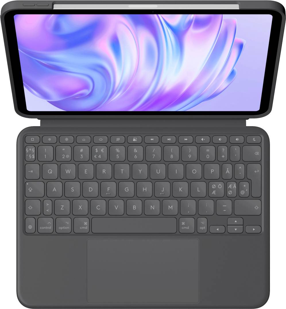 Logitech Combo Touch QWERTY Deens, Fins, Noors, Zweeds Smart Connector Grafiet