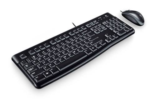 Logitech Desktop MK120 toetsenbord Inclusief muis USB QWERTZ Slovaaks Zwart