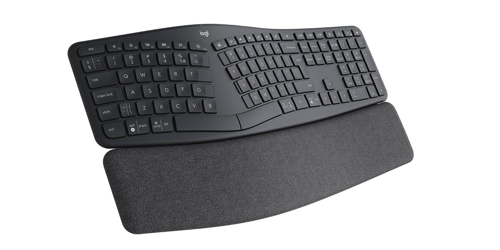Logitech ERGO K860 toetsenbord Kantoor Bluetooth QWERTY US International Grafiet