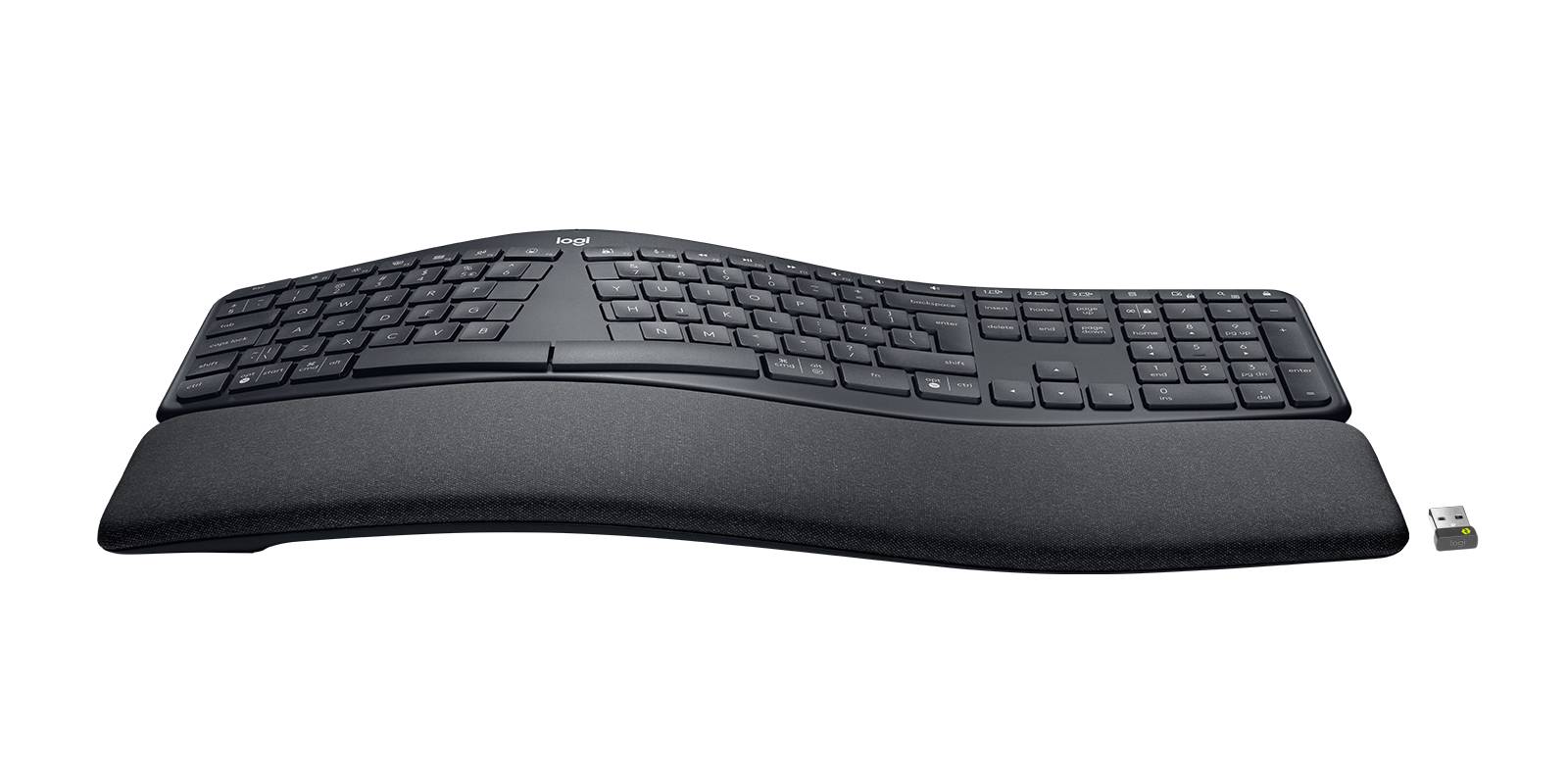 Logitech ERGO K860 toetsenbord Kantoor Bluetooth QWERTY US International Grafiet