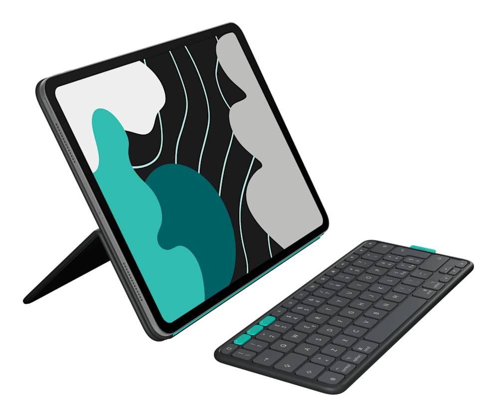 Logitech Flip Folio QWERTZ Zwitsers Bluetooth Grafiet