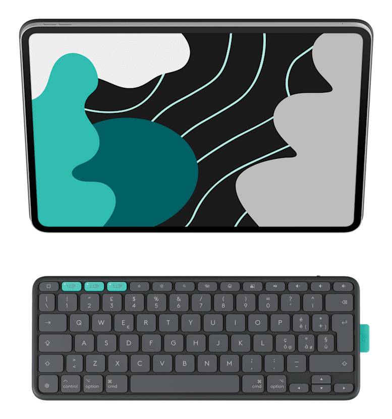 Logitech Flip Folio QWERTZ Zwitsers Bluetooth Grafiet