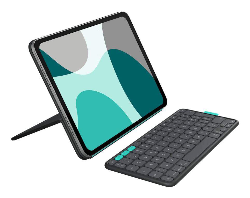 Logitech Flip Folio QWERTY Scandinavisch Bluetooth Grafiet