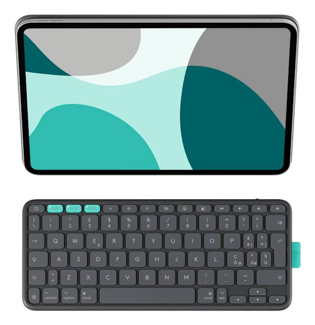 Logitech Flip Folio QWERTY Scandinavisch Bluetooth Grafiet