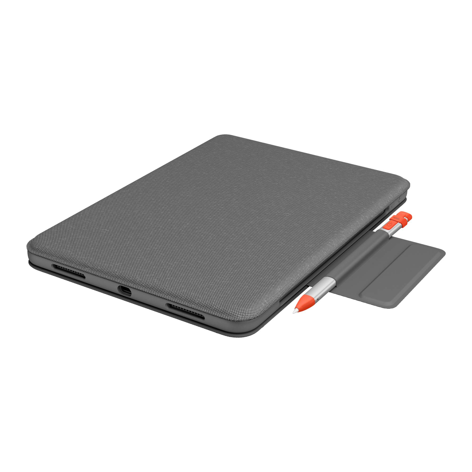 Logitech Folio Touch QWERTZ Duits Smart Connector Grijs