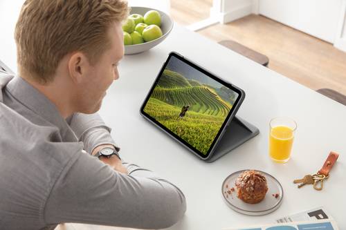 Logitech Folio Touch QWERTZ Duits Smart Connector Grijs