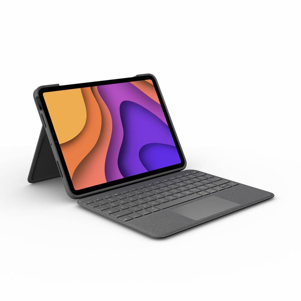 Logitech Folio Touch QWERTZ Duits Smart Connector Grijs