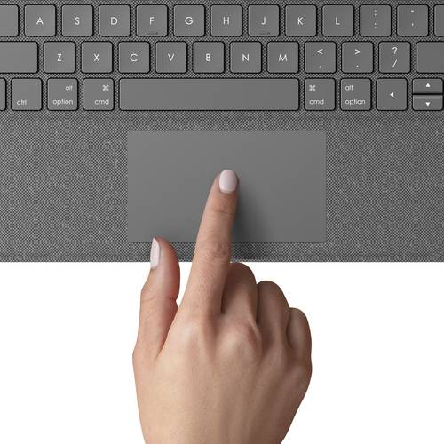 Logitech Folio Touch QWERTZ Duits Smart Connector Grijs