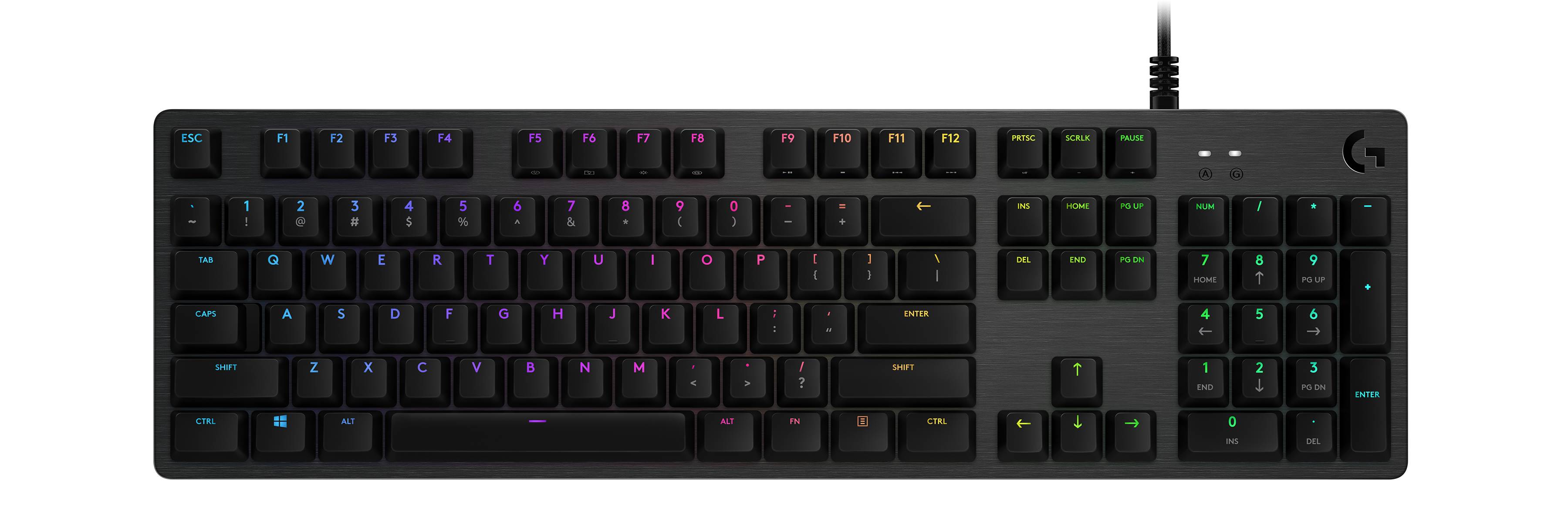 Logitech G 920-009350 toetsenbord Gamen USB QWERTY Brits Engels Koolstof