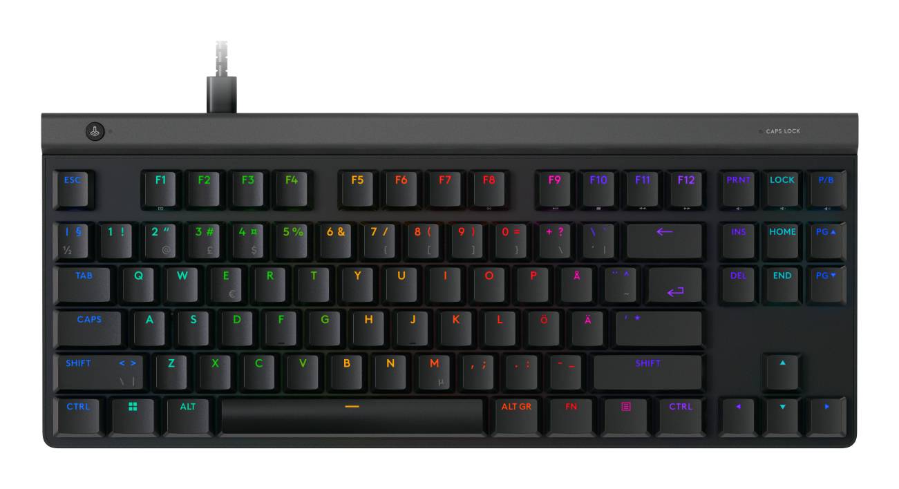 Logitech G G515 toetsenbord Gamen USB QWERTY Scandinavisch Zwart